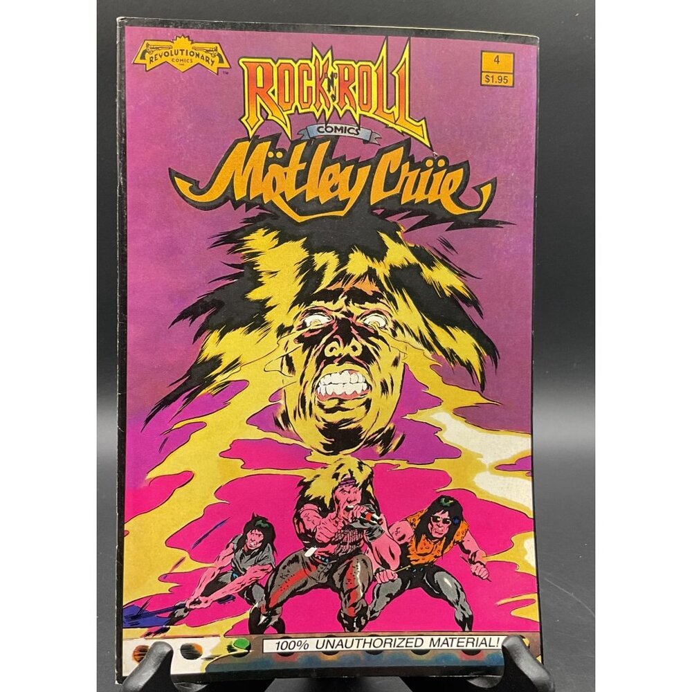 Vtg Rock N Roll Comics Motley Crue #4 Unauthorized Biog May 1990 Revolutionary